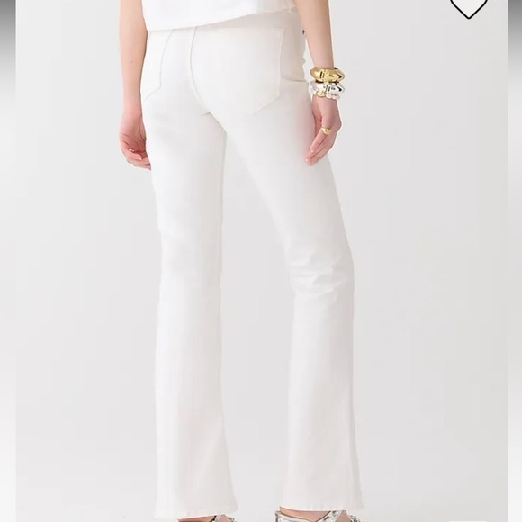 J crew skinny flare jeans white wash - Picture 3 of 5